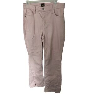 Lee Womens Mid Rise Straight Leg Jeans Pink country cowgirl Denim Pants 30x31